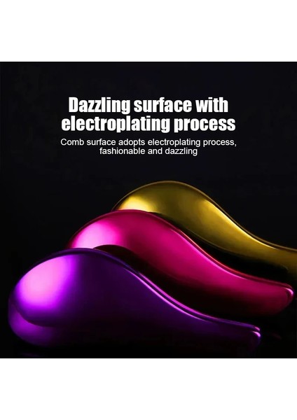 Altın Sıcak Saç Tarak Dolaşık Açıcı Tarak Anti-Statik Saç Fırçası Saç Derisi Masaj Saç Tarak Elektrolizle Masaj Tarak Salon Saç Şekillendirici Aracı (Yurt Dışından) modelleri