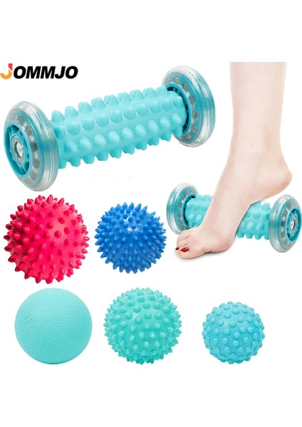 Tip 16 Ayak Masaj Rulosu ve Dikenli Top Terapi Seti, Plantar Fasiit Için Manuel Ayak Masajı, Ayak Kemeri Ağrısı, Tetik Nokta Terapisi (Yurt Dışından)