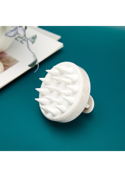 Tip A Beyaz Şampuan Fırçası Plastik Silikon Masaj Tarağı Banyo Tarağı Saç Derisini Iyice Temizleyin Saç Derisine Masaj Kolay Köpüklü Kafa Masaj Fırçası (Yurt Dışından) fırsatları