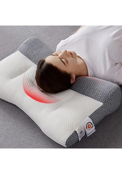 A S-40X60CM Süper Ergonomik Yastık Ergonomik Boyun Masaj Yastığı Boyun Sedye Omuz Masaj Yastığı Servikal Omurga Düzeltme Yastıkları (Yurt Dışından)