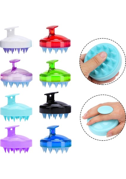 Yeşil C Çok Fonksiyonlu Silikon Şampuan Fırça Kafası Vücut Saç Derisi Masaj Fırçası Tarak Saç Yıkama Tarağı Duş Fırçası Banyo Spa Masaj Fırçası (Yurt Dışından) modelleri