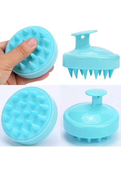 Yeşil C Çok Fonksiyonlu Silikon Şampuan Fırça Kafası Vücut Saç Derisi Masaj Fırçası Tarak Saç Yıkama Tarağı Duş Fırçası Banyo Spa Masaj Fırçası (Yurt Dışından) fırsatları