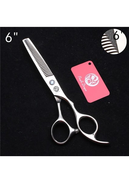 Z2000 Lan Ljt 6n 6 "paslanmaz Mor Ejderha Salon Saç Makas Inceltme Makası Kuaförlük Makas 8/14/18 Diş Inceltme Oranı 35%-50% Z2004 (Yurt Dışından)