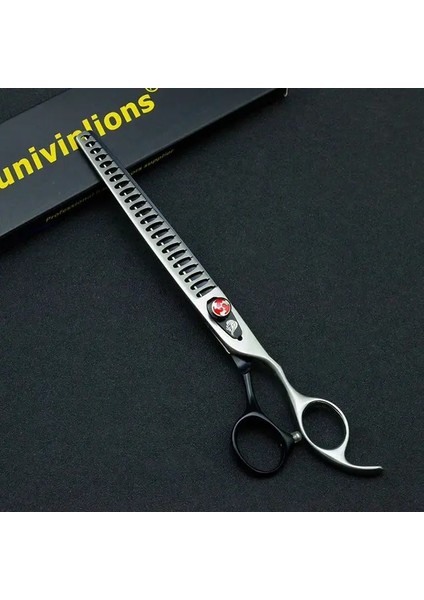 Gümüş 8 "profesyonel Pet Bakım Makası Inceltme Makas Makaslar Chunkers Köpek Bakım Makası Pet Makas Köpek Saç Makas Kedi (Yurt Dışından)