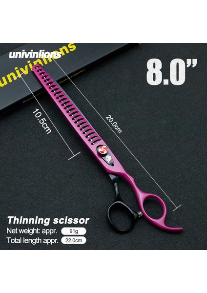 Gümüş 8 "profesyonel Pet Bakım Makası Inceltme Makas Makaslar Chunkers Köpek Bakım Makası Pet Makas Köpek Saç Makas Kedi (Yurt Dışından) modelleri