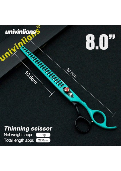 Gümüş 8 "profesyonel Pet Bakım Makası Inceltme Makas Makaslar Chunkers Köpek Bakım Makası Pet Makas Köpek Saç Makas Kedi (Yurt Dışından) fırsatları