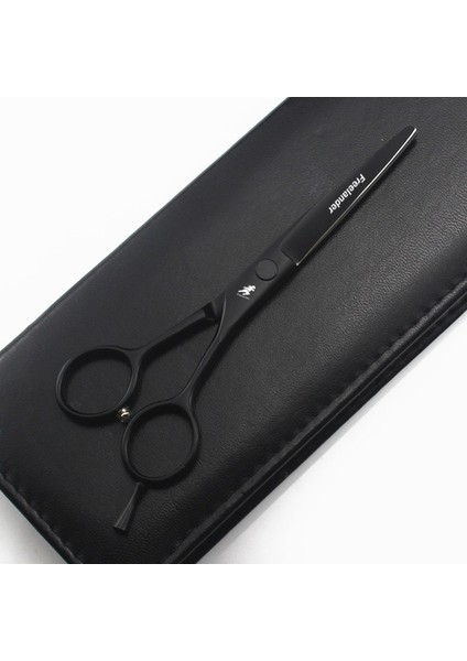 5 Inç Kesme 4 "5" 5.5 "profesyonel Kuaförlük Makas Seti Stilist Düz Makas Inceltme Makas Saç Kesimi Siyah Boya Saç Makası 440C (Yurt Dışından)