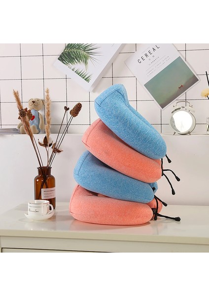 Pembe U Şekilli Hafızalı Köpük Yastık Destek Yastığı Boyun Yastıklar Kafalık Seyahat Uçak Rahat Aksesuarları Yastıklar Uyku (Yurt Dışından) indirimleri