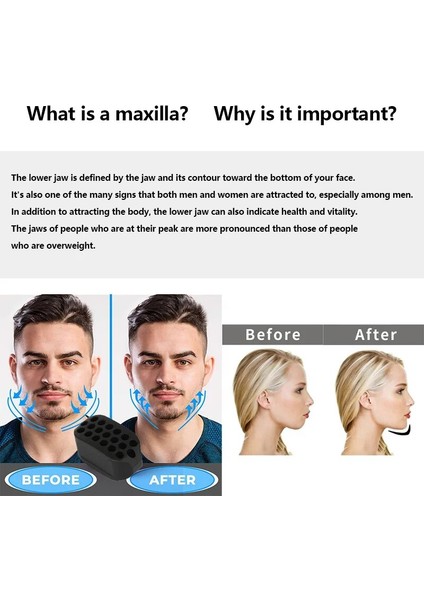 2 Beyaz Yüz Masseter Jawline Çene Jawrsize Kas Erkek Ağız Egzersiz Çiğneme Topu Isırma Kırıcı Eğitim Spor Yüz Masseter Erkek Jawl (Yurt Dışından)