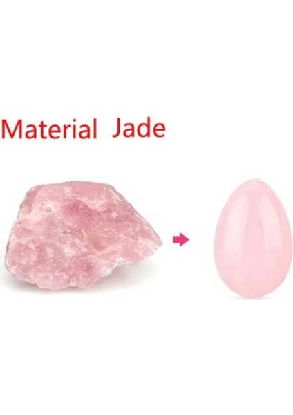 M Boyutu Yoni Yumurta Yoni Yumurta Seti Doğal Yeşim Vajinal Masaj Toplarını Sıkın Gül Taş Kegel Egzersiz Kas Masajı Kristal Yoni Değnek Kegel Yumurta (Yurt Dışından) fırsatları