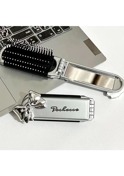 Pochacco Katlanabilir Hava Yastığı Tarak Kadın Saç Derisi Masaj Tarak Taşınabilir Saç Fırçası Oyma Ev Salon Kuaförlük Aracı Masaj Fırçası (Yurt Dışından)