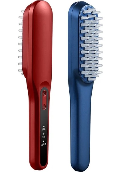 Mavi Anti Ayrılma Saç Geliştirme Elektrikli Masaj Tarak LED Kırmızı Mavi Işık Negatif Iyon Kuaför Kafa Derisi Masajı (Yurt Dışından) modelleri