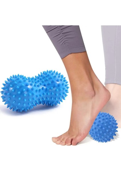 Çift Top Mor Fıstık Masaj Topu Yumuşak Firma Masaj Topu Ayak Masajı Rulo Peanuttrigger Noktası Topu Plantar Fasiit Için Çift Lacrosse (Yurt Dışından)