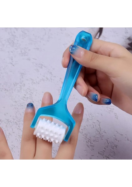 Pembe Mini Parmak Masajı Slimmer Güzellik Aracı Parmak Rulo Masaj Rulo Yüz Germe Masajı Yüz Şekillendirici Gevşeme (Yurt Dışından)