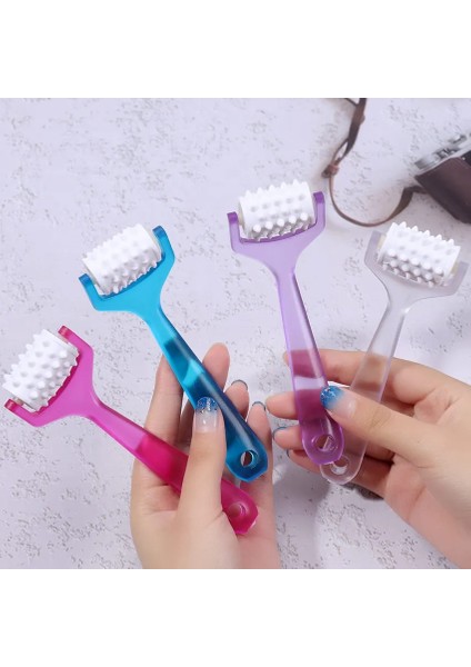 Pembe Mini Parmak Masajı Slimmer Güzellik Aracı Parmak Rulo Masaj Rulo Yüz Germe Masajı Yüz Şekillendirici Gevşeme (Yurt Dışından)