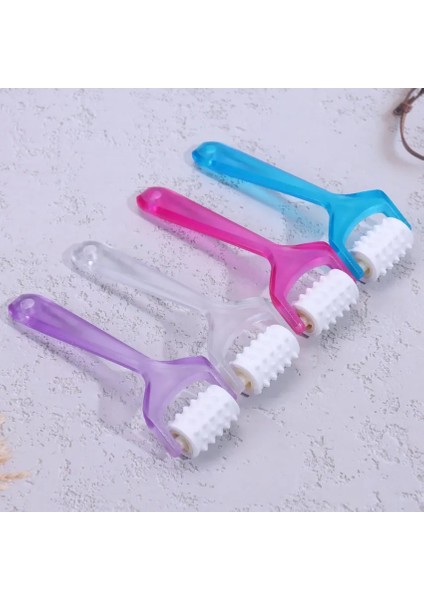 Pembe Mini Parmak Masajı Slimmer Güzellik Aracı Parmak Rulo Masaj Rulo Yüz Germe Masajı Yüz Şekillendirici Gevşeme (Yurt Dışından)