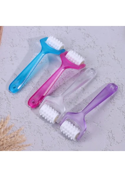 Pembe Mini Parmak Masajı Slimmer Güzellik Aracı Parmak Rulo Masaj Rulo Yüz Germe Masajı Yüz Şekillendirici Gevşeme (Yurt Dışından)