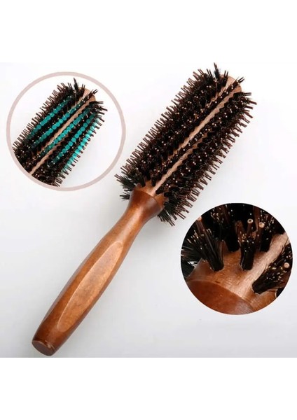 6 Türleri Düz Dimi Saç Tarak Doğal Domuzu Kıl Haddeleme Fırça Yuvarlak Namlu Üfleme Curling Dıy Kuaförlük Şekillendirici (Yurt Dışından)