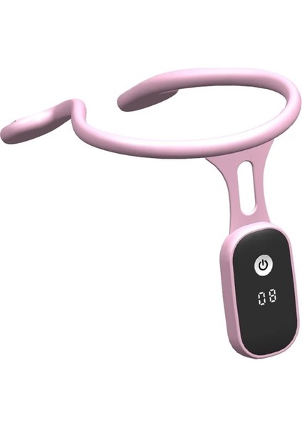 Pembe LCD Sırt Desteği Düzeltici Ultrasonik Lenfatik Yatıştırıcı Vücut Oturma Duruşu Düzeltici Boyun Enstrüman Boyun Masajı Sağlık (Yurt Dışından)