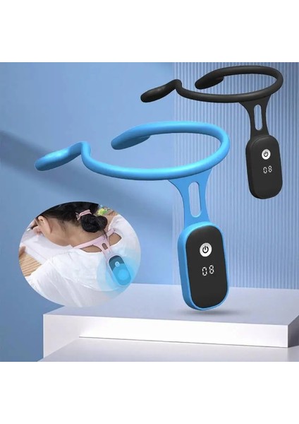 Pembe LCD Sırt Desteği Düzeltici Ultrasonik Lenfatik Yatıştırıcı Vücut Oturma Duruşu Düzeltici Boyun Enstrüman Boyun Masajı Sağlık (Yurt Dışından) fiyatları