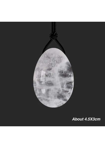 Kaya Kuvars 45*30MM Yoni Yumurta Gül Kuvars Yeşim Yumurta Kadınlar Için Delinmiş Ametist Ben Wa Topları Kegel Egzersiz Doğal Kristal Taş Yumurta (Yurt Dışından)