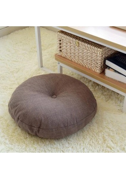 Yeşil 45X45 cm Yuvarlak Şekil 2 Boyutu Pamuk Keten Koltuk Minderi Ipek Pamuk Çekirdek Tatami Yastık Yastık Ev Dekorasyon Yumuşak Araba Kanepe Yastık (Yurt Dışından) indirimleri