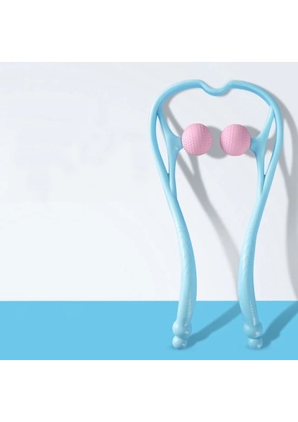 2 Top-Mavi Plastik Basınç Noktası Terapi Boyun Masajı Masaj Rölyef El Rulo Boyun Masajı Boyun Omuz Tetik Noktaları (Yurt Dışından)