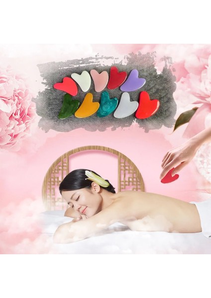 Mor 10 Renk Güzel Masaj Balmumu Guasha Kazıma Masaj Kazıyıcı Yüz Masajı Akupunktur Gua Sha Göz Yüz Kurulu Spa Masajı (Yurt Dışından) modelleri