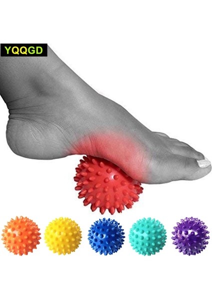 Blue-1 Adet 1 Adet Masaj Topu-Spiky Derin Doku Sırt Masajı, Ayak Masajı, Plantar Fasiit ve Tüm Vücut Dokusu Kas Terapisi, Kas Rulo (Yurt Dışından)