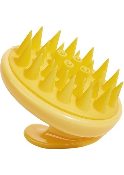 Yeşil Saç Saç Derisine Masaj Şampuan Fırçası Islak Kuru Manuel Baş Masajı Scrubber Için W (Yurt Dışından) modelleri