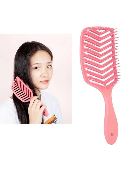 Açık Mavi 831E Delikli Geniş Diş Hava Yastığı Tarak Kadın Saç Derisi Masaj Tarak Saç Fırçası Islak Kuru Saç Dolaşık Açıcı Dıy Kuaförlük Aracı (Yurt Dışından) modelleri