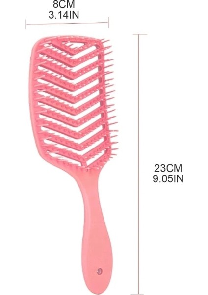 Açık Mavi 831E Delikli Geniş Diş Hava Yastığı Tarak Kadın Saç Derisi Masaj Tarak Saç Fırçası Islak Kuru Saç Dolaşık Açıcı Dıy Kuaförlük Aracı (Yurt Dışından) indirimleri