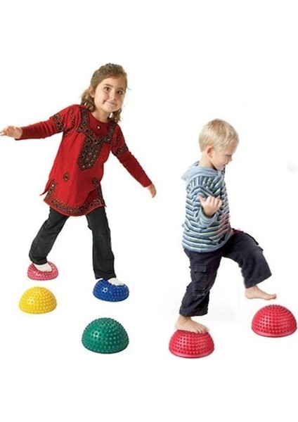 Kırmızı 16 cm Yoga Topu Pvc Şişme Masaj Noktası Yarım Fit Top Denge Eğitmen Sabitleyici Spor Pilates Fitness Dengeleme Masaj Topu (Yurt Dışından) indirimleri