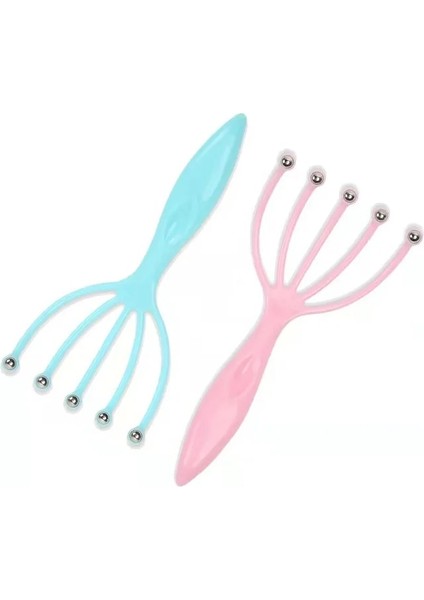 Mavi Pembe 01 Çok Fonksiyonlu Beş Pençe Baş Masajı Silindir Noktası Akupunktur Noktası Sopa Gevşeme Dekompresyon Kaşıma ve Sağlık Için (Yurt Dışından) fiyatları