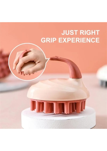 A03 Masaj Fırçası Saç Yıkama Tarak Silikon Şampuan Kafa Derisi Silikon Vücut Fırçası Banyo Spa Duş Fırçası Masaj Fırçası Saç Fırçası (Yurt Dışından)