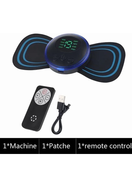 1 Yama Rc 5 Adet Ems Mini Boyun Masajı Etiket Darbe Akupunktur Tedavisi Kas Bacak Kollarını Teşvik Eder Servikal Arka Vücut 8 Mod LCD Ekran (Yurt Dışından)