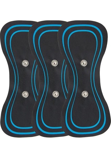 3 Adet Yama Jel Pedleri Ems Boyun Masajı Eğitmeni Kalça Egzersiz Yedek Vücut Masajı Yama Kas Stimülatörü Etiket Jelleri Aksesuarları (Yurt Dışından)