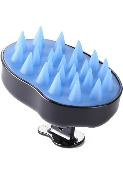 Siyah C Silikon Saç Derisi Kafa Vücut Masaj Tarak El Saç Yıkama Fırçası Duş Taraklar (Yurt Dışından)