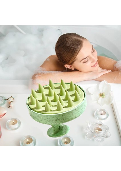 Siyah C Silikon Saç Derisi Kafa Vücut Masaj Tarak El Saç Yıkama Fırçası Duş Taraklar (Yurt Dışından) modelleri