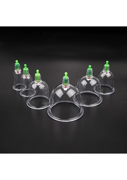 No.3 Fincan 6 Adet Vakum Çukurluğu Setleri Pompa Tabancası Vantuz Sırt Masajı Vücut Kupası Detoks Anti Selülit Terapi Kutuları Sağlıklı Bakım Kavanozları (Yurt Dışından)