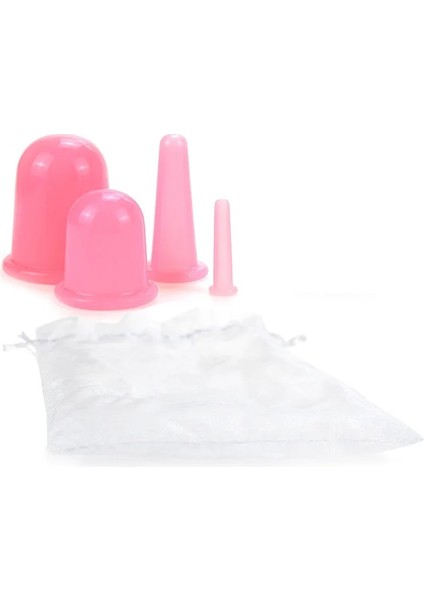 Pembe Çanta ile 4 Adet Silikon Kavanoz Vakum Bardak Seti (Yurt Dışından) fiyatları