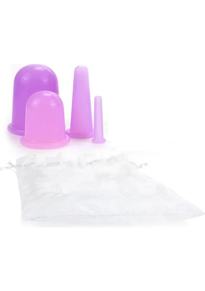 Pembe Çanta ile 4 Adet Silikon Kavanoz Vakum Bardak Seti (Yurt Dışından) fırsatları