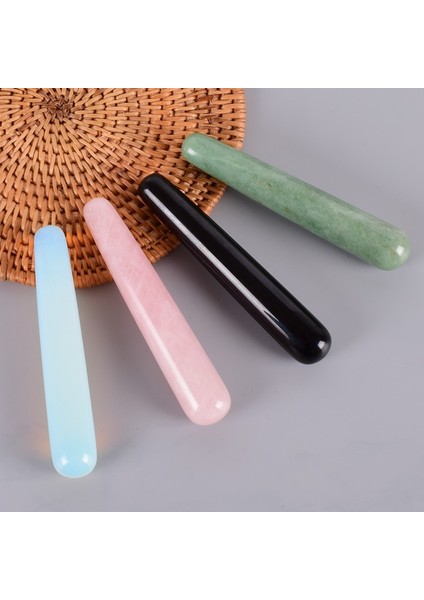 Unakite Doğal Taş Masaj Sopa Kristal Mineral Kuvars Göz Akupunktur Noktası Kalem Gua Sha Yoni Değnek Relax Vücut Güzellik Aracı 110MM Sağlık (Yurt Dışından) fiyatları