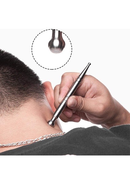 A3 Paslanmaz Çelik Yüz Akupunktur Masaj Kalemi Güzellik Bar Manuel Derin Doku Masaj Aracı Yüz Cilt Bakımı Için Tam Vücut Rahatlatıcı (Yurt Dışından) indirimleri