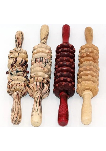 D Manuel Göbek Masajı Tekerleği Ahşap Göbek Dokuz Tekerlekli Sırt Masajı Ekipmanı Sırt Silindiri Masajı Manuel Masaj Cihazı (Yurt Dışından) fırsatları