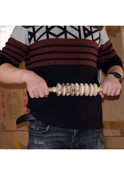 D Manuel Göbek Masajı Tekerleği Ahşap Göbek Dokuz Tekerlekli Sırt Masajı Ekipmanı Sırt Silindiri Masajı Manuel Masaj Cihazı (Yurt Dışından) indirimleri