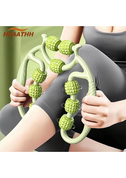 Mavi - 20 Tur Halka Şeklinde Bacak Kelepçe Masajı Rahatlatıcı Taşınabilir Plastik Bacak Makaralı Rulo Bar Yoga 9 Tekerlekli Meridyen Masajı Halka Şeklinde Bacak Kelepçesi (Yurt Dışından) fırsatları