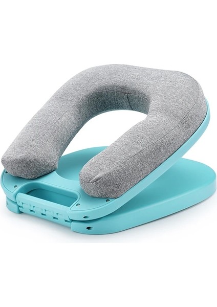 Mavi Masa Şekerleme Yastık Boyun Destekçisi Koltuk Minderi Kafalık Seyahat Boyun Yastık Kol Dayanağı ile Öğrenci Masası Uyku Ofis Dinlenme (Yurt Dışından)