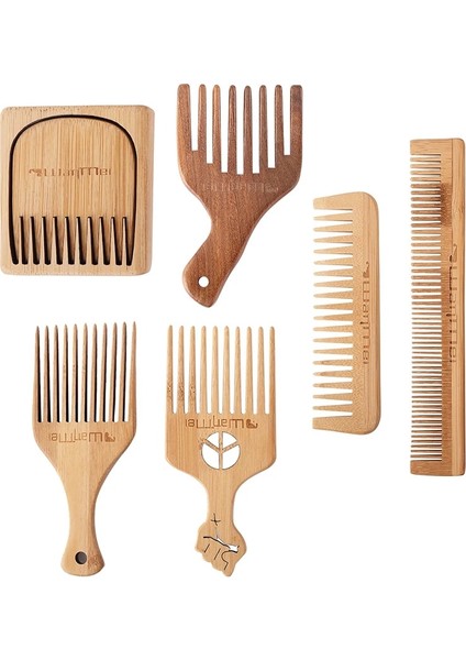 C Doğal Bambu Geniş Diş Tarak Dolaşık Açıcı Tarak Anti-Statik Kıvırcık Saç Kadın Erkek Yumuşatma Masaj Sağlıklı Saç Fırçası (Yurt Dışından) fiyatları