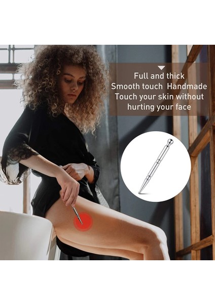 2 Adet-Set Masaj 2 Adet Akupunktur Kalemi, Paslanmaz Çelik Derin Doku Masaj Aracı Manuel Masaj Kalemi Yüz Refleksoloji Masaj Aracı Geri Çekilebilir (Yurt Dışından) modelleri